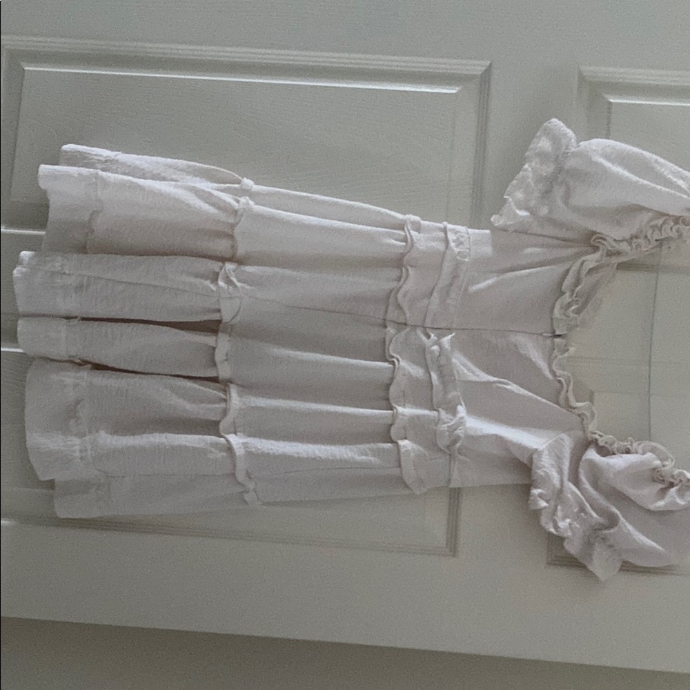 Off White  Ruffled Dress - Picture 3 of 3
